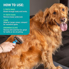 Maxpower Planet Pet Grooming Brush - Double Sided Shedding and Dematting Undercoat Rake Comb for Dogs and Cats,Extra Wide (B1 - Rake, Gloves & Comb, Large)