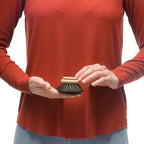 Redecker Horsehair Replacement Head for Dish Brush, 2-inch, Set of 2, 100% Natural and Soft Dark Horsehair and Untreated Beechwood, Made in Germany