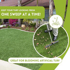 Room Groom Carpet Rake and Groomer with Telescoping 54 Inch Adjustable Handle, Portable Design, Carpet Brush Ideal for Pet Hair, Refreshing High Pile Carpets, Rugs, and Artificial Turf