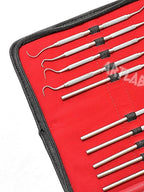 Premium Set of 12 Stainless Steel Precision Micro Probe Set Combo-Straight, Single, Short Double, Long Double, Triple and Hook Tips -Pick Tool Set 5.5"(14CM) (Set of 10 Each)