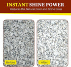 Rock Doctor Granite Polish Spray and Surface,18oz.Can Polish Tile, Marble, Kitchen Countertop, and Natural Stone Surfaces, Streak-Free Shine Pack of 2