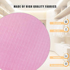 Hanging Closet Organizer and Storage 3-Shelf, Easy Mount Foldable Hanging Closet Wardrobe Storage Shelves, Clothes Handbag Shoes Accessories Storage, Washable Oxford Cloth Fabric, Pink