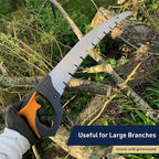 Kings County Tools Large Arborist Raker-Tooth Fast Cutting Pruning Saw | Green Wood Ready | Ergonomic Cushioned Handle | 20” Blade for Large Branches