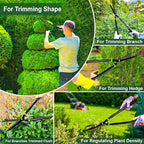 29.9" Hedge Shears,Professional Pruning Shears For Gardening,Sharp Hedge Clippers Handheld With Comfort Grip Handles,Carbon Steel Garden Clippers Handheld for Precise Trimming Gardening Tools