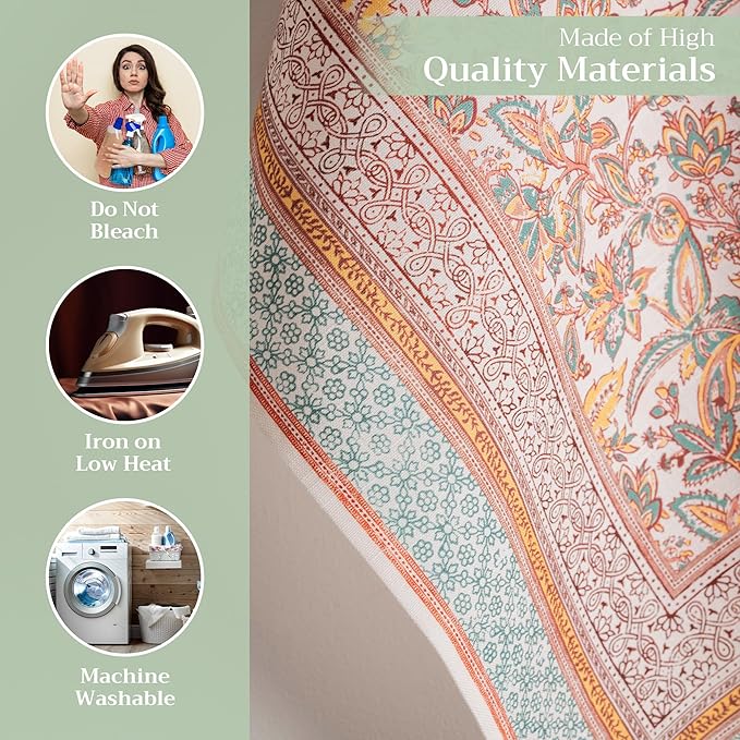 Maison d' Hermine Kitchen Towels Set of 3 100% Cotton 27.50" x 20" Reusable Cloth Tea Dish Towels Absorbent with Hanging Loop for Kitchen, Home, Dining, Cocktail Parties (Nila)
