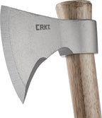 CRKT Woods Nobo Tomahawk Axe: RMJ T-Hawk Lightweight Outdoor Camping Axe, Forged Carbon Steel Blade and Hickory Wooden Handle 2732