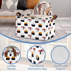 Cute Sushi Storage Basket,Japanese Collapsible Storage Bin Cubes for Living Room Bedroom Blankets Home Storage 17x11.5x10Inch
