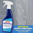 STAR BRITE Low-Odor Water-Based Waterproofing - Adds And Restores Water-Repellency And UV Protection To New, Delicate, Aged, Worn Or Sun-Damaged Fabrics