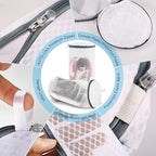 2 Pack 2 Size 120g Honeycomb Shoe Washing Machine Bag, Fabric Shoe Bag with Auto-Lock Zipper, Washing Laundry Bag for Sneaker, Running Shoes, Sock, Bras, Toys