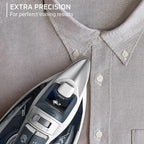 Rowenta Iron Steamer for Clothes, Powerful Steam Iron with Steamers, Focus Stainless Steel Soleplate, 400 Microsteam Holes, Lightweight, Leakproof, 1725 Watts, DW5280