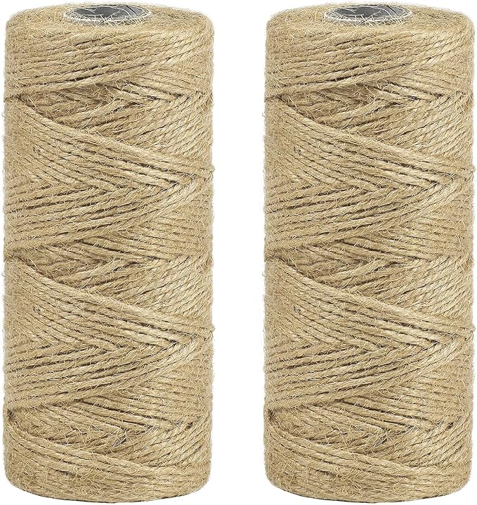 Garden Twine, 656 Feet Jute Twine,Baling Twine, Plant String, Garden Twine for Climbing Plants,Tomatoes, Crafting Floristry