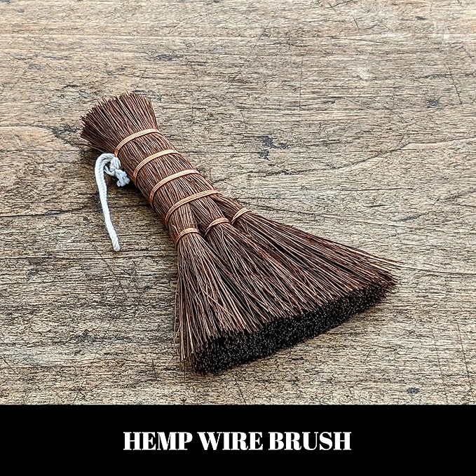 Tinyroots Bonsai Tool Kit - 3 Piece Set With Traditional Butterfly Shears, Japanese Hemp Broom, Three Pronged Rake & Bamboo Storage Case