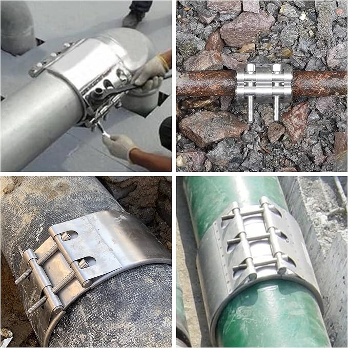 Pipe Repair clamp,Leak Sealer,Emergency Pipe Repair Kit for Plastic and Metal Pipes (87mm-91mm/3.5 inch)