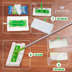 Wet Floor Wipes, Multi Surface Floor Cleaner Wet Mop Pads Fit Swiffer Sweeper Mop, Fresh Scent & Plant-Based Textured Cloth Trap Absorb Dirt, 20 Count (Pack of 30)