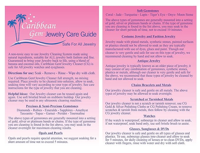 Jewelry Cleaner 16oz & 8oz, Basket, Brush, Polishing Cream & Polishing Cloth - Jewelry Cleaning Kit for All Gold, Silver, Diamonds, Rings, Necklaces, Gems, Precious Stones & Metals