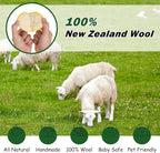 Wool Dryer Balls XL Size 6 Pack - Fun Dryer Balls with Ball Patterns Cute Dryer Balls Laundry Reusable Anti Static Handmade New Zealand Wool Balls (Ball Patterns with Primitive Color)