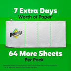 Bounty Paper Towels Quick Size, White, 16 Family Rolls = 40 Regular Rolls