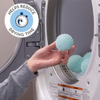 Reusable Laundry Dryer Balls, Plastic Anti-Static Fabric Softener, Reduces Wrinkles, Sustainable Cleaning Supplies, Essential Washing & Drying Aid for Soft, 6 Pack, 2.36 in (Sky Blue/Yellow/Green)