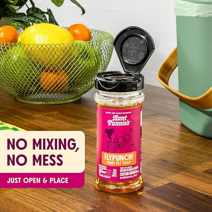 Aunt Fannie's Bundle: All Purpose Cleaning Vinegar, Eucalyptus + FlyPunch Fruit Fly Trap