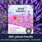 Bundle: Lavender Laundry Detergent Sheets (60 Loads), Scent Booster Beads (7oz) & Dryer Sheets (40ct) - Eco-Friendly, Plastic-Free, Hypoallergenic, Chemical-Free
