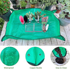 6-Pack Gardening Tool Set: Soil Sifter (3.8&5mm Mesh), Garden Trowel, Soil Scoops & Repotting Mat - Stainless Steel Sifter Shovel for Sand, Dirt, Compost, Rock, Beach, Shells, Shark Tooth & Cat Litter