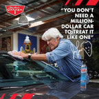 Jay Leno's Garage Glass Cleaner Spray Streak-Free Auto Glass Cleaner for Cars, Automotive Window Cleaner for Car Windows, Windshields & Mirrors 16 oz (Pack of 2) (16 oz (Pack of 2))