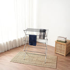 Displays By Jack Portable Collapsible Clothing Dryer Rack, Foldable Drying Rack for Clothes, Lingerie, Towels, Linens, Laundry Home Apartment Must Haves, Metal Chrome Finish