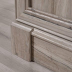 Sauder Palladia Library with Doors/Book Shelf, L: 29.37" x W: 13.9" x H: 71.85", Split Oak