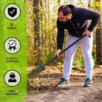 CKG Metal Detecting Shovel Digging Tool with Double Serrated Blade – Heavy Duty Digger Garden Root Cutter T-Handle Spade Professional Metal Detector Accessories, Single