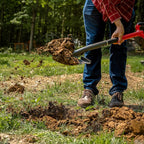 Radius Garden 22211, Root Slayer Round Head Shovel, Red