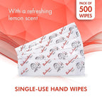 Diamond Wipes Pre-moistened Hand Wipes - “BBQ and Grill” Logo 10x8” Extra Thick Pack of 500 Individually Wrapped Wet Wipes For Cookouts, BBQs, Catering
