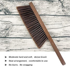 Hand Broom Cleaning Brushes-Soft Bristles Dusting Brush for Cleaning Car/Bed/Couch/Draft/Garden/Furniture/Clothes,Wooden Handle