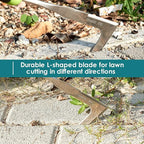 2 PCS Hand Weeder Tool Gardening Weeder Tool Garden Weeding Tool with Ergonomic Handle, Stainless Steel Garden Courtyard Lawn Farmland Transplant Gardening Plant Tool