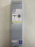 MR.SIGA All Purpose Silicone Squeegee for Shower Door, Mirror, Glass, Streak Free Shower Squeegee, Pivoting Bamboo Handle, Includes 1 Suction Hook, 10 inch Wide, Black, 1 Pack