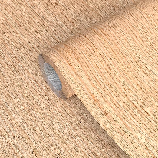 GSCIT Club Red Oak Wood Veneer, 12 inch x 25ft Wood Edge Banding Preglued Flexible, Veneer Tape Banding for Cabinet Repair Furniture