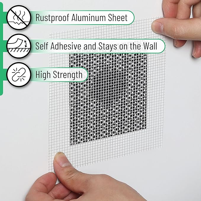 Bates- Drywall Repair Kit, 17 pcs, Dry Wall Patch Kits, Wall Repair Patch Kit, Wall Patch Repair Kit, Drywall Hole Patch, Drywall Patch Kit for Holes Drywall, Wall Hole Repair Kit, Drywall Patch Hole