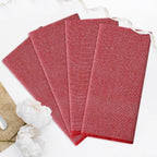 Homaxy Premium Kitchen Towels(18”x 28”, 12 Pack), Large Cotton Kitchen Hand Towels, Flat and Terry Dish Towels, 380 GSM Highly Absorbent Tea Towel Set with Hanging Loop, Red