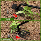 Garden Weed Pulling Tool Uprooting Weeding Tool, Weed Puller Tool, 2025 New Portable Garden Weeding Tool, Stainless Steel Weeder Tool, 4 Teeth Weeding Artifact Uprooting Weeding Tool(2PCS)