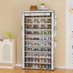 OYREL Shoe Rack 10Tier Large Capacity 50-56Pairs Beautiful Tall Shoe Shelf Free Standing Storage Cabinet Entryway Closet