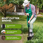 CKG Metal Detecting Shovel Digging Tool with Double Serrated Blade – Heavy Duty Digger Garden Root Cutter T-Handle Spade Professional Metal Detector Accessories, Single