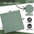 WESERWEF Design Microfiber Glasses Cleaning Cloth – Premium Cleaning Cloth for Eyeglasses, Screens, Tablets, Cameras & Lenses, 12" x 12", Ultra-Soft & Scratch-Free (Wave)