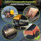 Trick Shot Asphalt Solvent and Cleaner - Biodegradable Industrial Degreaser for Paving Equipment & Tools - Eco-Friendly Remover of Tar, Tack, Sealcoating Oil, & Bitumen, Made in USA (6-Pack)