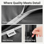 VIPEK V40C Covered Clothes Rack Heavy Duty Clothing Rack with Cover, Custom Freestanding Closet Portable Wardrobe Closet for Bedroom, Large Black Coset Rack with Black Upgarded Polyester Cover