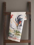 Maison d' Hermine Kitchen Towels Set of 2 100% Cotton 27.50" x 20" Reusable Cloth Tea Dish Towels Absorbent with Hanging Loop for Kitchen, Home, Dining, Cocktail Parties Spring/Summer (Campagne)