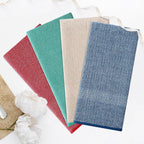 Homaxy Premium Kitchen Towels(18”x 28”, 12 Pack), Large Cotton Kitchen Hand Towels, Flat and Terry Dish Towels, 380 GSM Highly Absorbent Tea Towel Set with Hanging Loop, Navy Blue/Red/Green