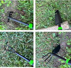 7-Piece Aluminum Alloy Heavy Duty Gardening Tool Set – Rust Proof, Ergonomic Handle, Includes Shovels, Rakes, Hoes & More for Gardening Enthusiasts