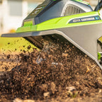 Earthwise Power Tools by ALM TC70040EW 11-Inch 40-Volt Lithium-Ion Cordless Electric Tiller/Cultivator, 4Ah Battery & Charger Included, Green