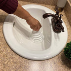 Master Plunger Mighty Tiny Plunger Designed for Bathroom/Kitchen Sinks, Perfect for RV’s. Unclogs Fast & Easy (Patent Pending), White