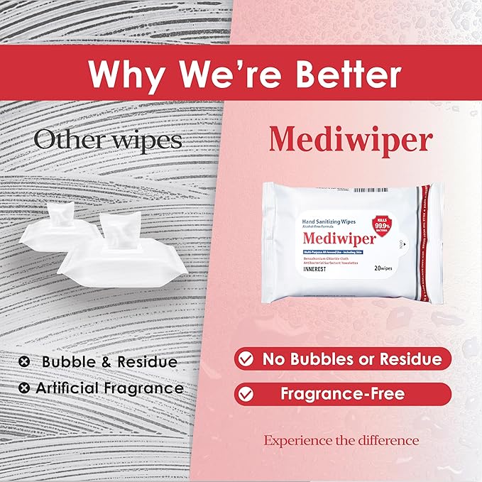 80ct Unscnted Alcohol-Free Hand Sanitizing Wipes, Wet Wipe, Hand Sanitizer (320 Wipes (80 * 4))