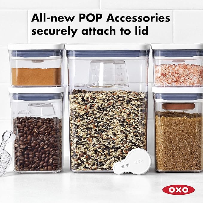 OXO Good Grips POP Container - Airtight Food Storage - 1.9 Qt for Snacks, Sugar and More (Pack of 8)